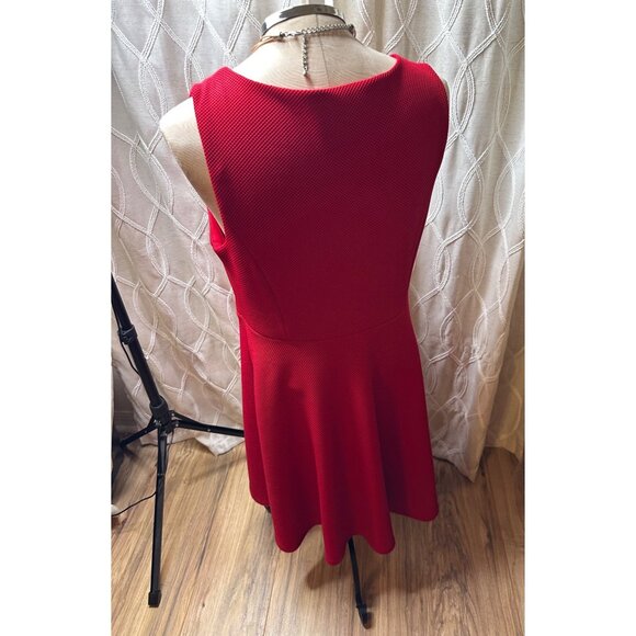 Torrid Sexy Red Sleeveless A-Line flare textured Dress woman’s 0 rockabilly BBW - Picture 7 of 16